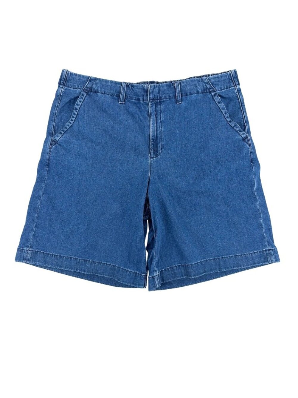 American Eagle Womens Plus Size 20 Trouser Bermuda Shorts Jorts Casual Blue